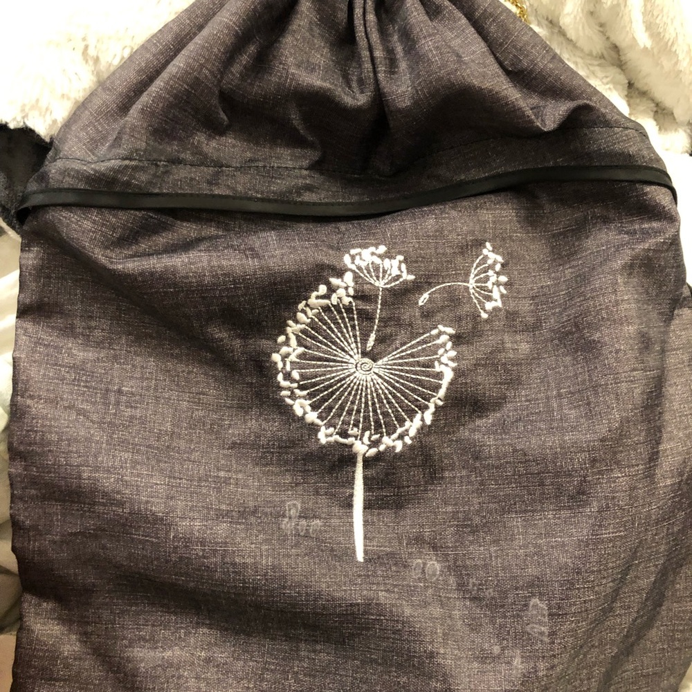 Dandelion drawstring bag